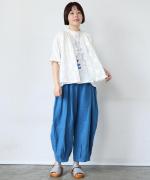 メッシュフラワーレース ノースリーブブラウス