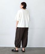 ドラムワッシャーポプリンチェック カーゴパンツ