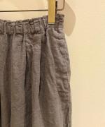25/-リネン製品染め タックパンツ