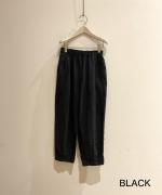 25/-リネン製品染め タックパンツ