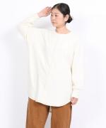 TOP糸Wフェイス　ロングプルオーバー