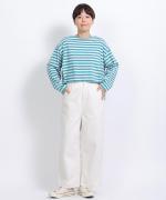 CD天竺ボーダー　プルオーバー