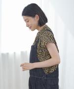フラワープリント　フレンチブラウス