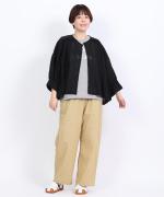 フラワータイルプリント　ワイドストレートパンツ