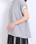 ドライコットン天竺 フリル袖フレンチT