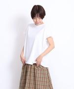 ドライコットン天竺 フリル袖フレンチT