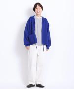 ドライコットン天竺 フリル衿5分袖T