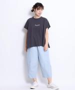 トロワ天竺　フレンチワイドロゴT