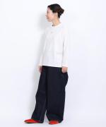 トロワ天竺 プレーンロンT　ロゴ