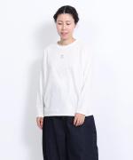 トロワ天竺 プレーンロンT　ロゴ