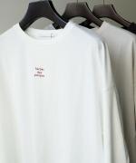 トロワ天竺 プレーンロンT　ロゴ