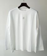 トロワ天竺 プレーンロンT　ロゴ