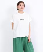 トロワ天竺　フレンチワイドロゴT(Emily)
