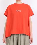 トロワ天竺　フレンチワイドロゴT(Emily)