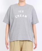 ドライコットン天竺 プリントT(ICE CREAM)