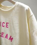 ドライコットン天竺 プリントT(ICE CREAM)