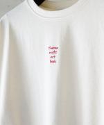 ドライコットン天竺　刺繍長袖T
