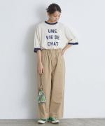 あらびき天竺　フットボールロゴT(UNE VIE DE CHAT)