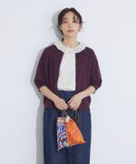 ドライコットン天竺 メッシュフリル衿T