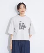 デイリープリントT トロワ天竺　ロゴT(UNE DEUX・・・)