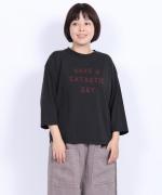 ドライコットン天竺　フットボールロゴT