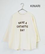 ドライコットン天竺　フットボールロゴT