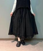 HEM LACE OVERWRAPED SKIRT