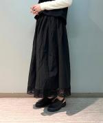 HEM LACE OVERWRAPED SKIRT