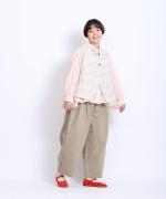 太番手ステッチコットンリネンボイル　シャツ