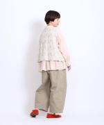 太番手ステッチコットンリネンボイル　シャツ