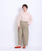 太番手ステッチコットンリネンボイル　シャツ