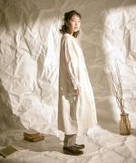 40リネンレース　ワンピース