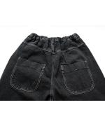 12ozコットンリネンデニム　ワイドパンツ