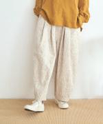 花柄ジャガード　パンツ