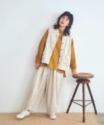 花柄ジャガード　パンツ