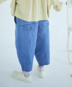 10ozコットンリネンデニム　ティンカーパンツ