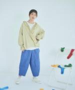 10ozコットンリネンデニム　ティンカーパンツ