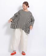 10ozコットンリネンデニム　パンツ