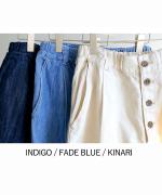 10ozコットンリネンデニム　パンツ