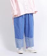 10ozコットンリネンデニム　パンツ