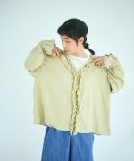 ヘリンボンギンガムチェック　2wayブラウス