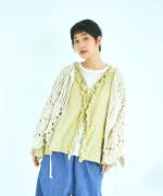 ヘリンボンギンガムチェック　2wayブラウス