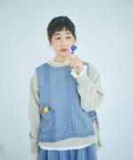 マルチストライプジャガード　2wayベスト