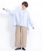 ふわふわコットン　フリルブラウス