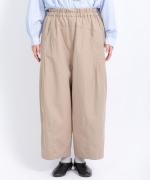 コットンリネンツイル　ワイドパンツ