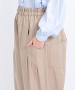 コットンリネンツイル　ワイドパンツ