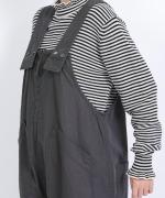 コットンリネンツイル　サロペット