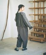 コットンリネンツイル　サロペット