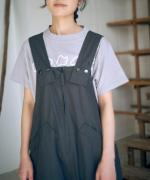 コットンリネンツイル　サロペット