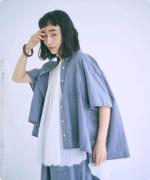 コットンタイプライター硫化バイオ　シャツ